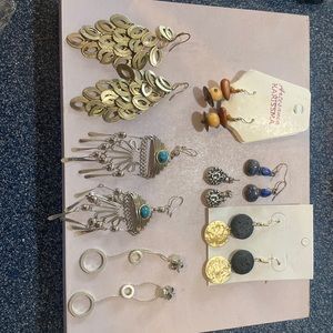 Lot of 7 drop earrings